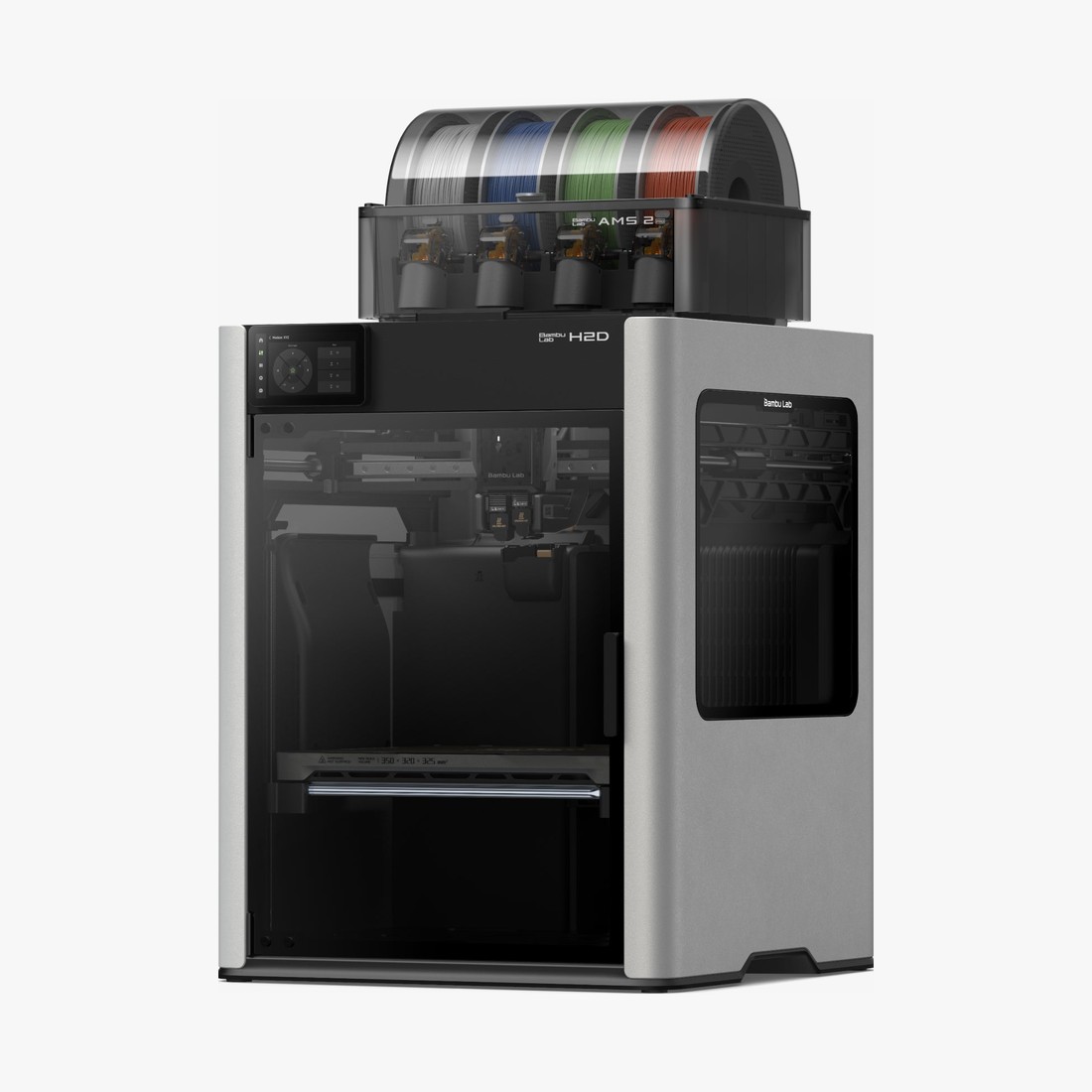 Bambu Lab H2D 本体とAMS 2 Proのコンボ